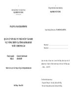 Quản lý vốn đầu tư nhà nước vào khu vực nông thôn tại tỉnh sainhabury nước CHDCND lào