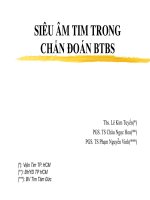 SIÊU âm TIM TRONG CHẨN đoán BTBS