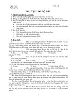 Giáo án tự chọn vật lý 6  cả năm  chuẩn