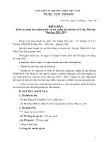 Biên bản thanh tra giáo viên cuối học kì