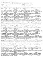 Tài liệu hóa học vô cơ 12  Lớp A1: Chuyên đề kim loại  hợp kim bài tập (N1