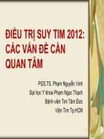 ĐIỀU TRỊ SUY TIM 2012 và các vấn đề cần QUAN tâm