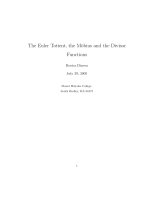 Về các ứng dụng của hàm số số học