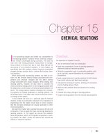 Chapter 15 CHEMICAL REACTIONS