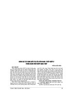 ĐÁNH GIÁ tác DỤNG điều TRỊ của VIÊN NANG “THẤP KHỚP II” TRONG BỆNH VIÊM KHỚP DẠNG THẤP