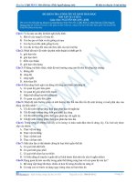 đề kiểm tra tổng ôn về hệ sinh thái