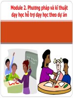 Slide PHƯƠNG PHÁP dạy học dự án TRONG môn TOÁN THPT nguyễn thị duyến module 2