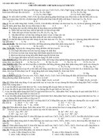 Tài liệu hóa học vô cơ 12 Chuyên đề điều chế kim loại lí thuyết