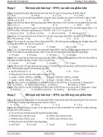 Chuyên đề ôn thi đại học  Chương 2: Nito, Phôtpho