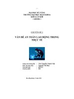 Vấn đề an toàn lao động trong thực tế đh bách khoa