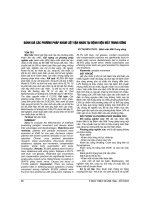 ĐÁNH GIÁ các PHƯƠNG PHÁP KHÁM LIỆT vận NHÃN tại BỆNH VIỆN mắt TRUNG ƯƠNG