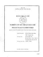 Nghiên cứu kỹ thuật bào chế pellet kali clorid TDKD