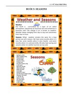 Cách học từ vựng tiếng anh siêu tốc chủ đề season phần 1 