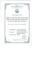 Nghiên cứu định tính, định lượng linarin trong cúc hoa vàng bằng phương pháp sắc ký lỏng hiệu năng cao (HPLC)