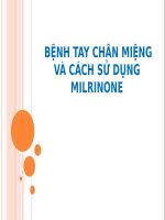 Bài giảng full về chân tay miệng ở trẻ em và cách sử dụng milrilone 