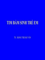 Bài giảng tim bẩm sinh ở trẻ em 