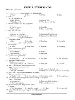 Bài tập câu giao tiếp (lớp 12) 