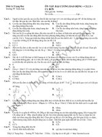 tổng hợp câu hỏi dao động