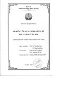 Nghiên cứu quy trình điều chế nuciferin từ lá sen