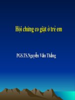 Bài giảng hội chứng co giật ở trẻ em 