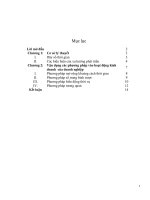 Các phương pháp biểu hiện xu hướng phát triển cơ bản của hiện tượng theo thời gian. Vận dụng các phương pháp trong thực tiễn hoat đông kinh doanh của doanh nghiệp