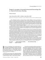 Surgical evacuation of neonatal intracranial hemorrhage due to vitamin k deficiency bleeding 