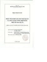 Phân tích một số chất bảo quản và chất ngọt tổng hợp bằng điện di mao quản