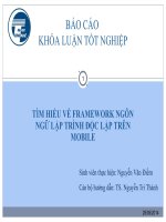 TÌM HIỂU về FRAMEWORK NGÔN NGỮ lập TRÌNH độc lập TRÊN MOBILE 