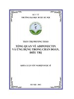 Tổng quan về adiponectin và ứng dụng trong chẩn đoán điều trị