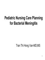 Bài giảng chăm sóc trẻ viêm màng não 