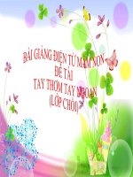 Bài giảng điện tử mầm non lớp Chồi Tay thơm tay ngoan