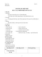 Giáo án vật lý 7 ki 2 chuẩn kiến thức kĩ năng  3 cột mới nhất