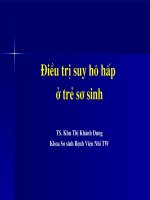 Điều trị suy hô hấp ở trẻ sơ sinh 