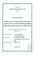 Nghiên cứu xây dựng phương pháp định lượng chất gây ung thư benzo (a) pyrene trong một số chế phẩm thịt chiên, nướng