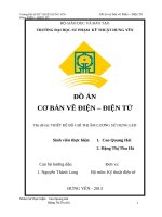 đề tài: thiết kế  chế tạo bộ hiển thị âm thanh dùng led đơn