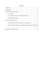 nghiên cứu plasmoneffect cục bộ của hiện tượng phát quang 2 photon của thanh nano vàng