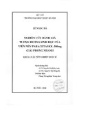 Nghiên cứu đánh giá tương đương sinh học của viên nén paracetamol 500mg giải phóng nhanh