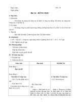 Giáo án vật lý 6 kì 2  chuẩn kiến thức kỹ năng 3 cột mới nhất