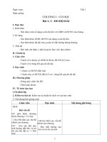 Giáo án vật lý 6 kì 1  chuẩn kiến thức kỹ năng 3 cột mới nhất