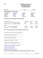 thi tiếng anh lớp 5 HKI 