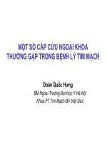 Một số cấp cứu ngoại khoa bệnh lý tim mạch thường gặp 