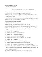 Nội dung ôn tập bác sỹ nội trú sau đại học 