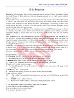 Cách học từ vựng tiếng anh siêu tốc chủ đề season phần 2 