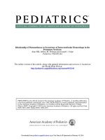 Relationship of pneumothorax to occurrence of intraventricular hemorrhage in the premature newborn 