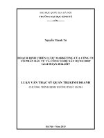 Hoạch định chiến lược marketing của công ty cổ phần đầu tư và công nghệ xây dựng IBST giai đoạn 2014   2019  luận văn ths 