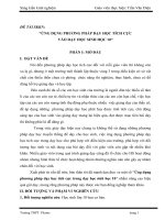 SKKN ứng dụng phương pháp dạy học tích cực trong dạy học sinh học 10