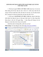 KINH DOANH MẠNG KIẾM TIỀN OLINE HIỆU QUẢ DÀNH CHO mọi NGƯỜI