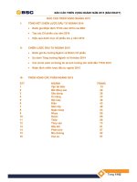 Báo cáo triển vọng ngành 2015