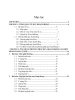 Phương pháp quy hoạch động và một số ví dụ cụ thể