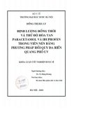 Định lượng đồng thời và thử độ hoà tan paracetamol và ibuprofen trong viên nén bằng phương pháp hồi quy đa biến quang phổ UV